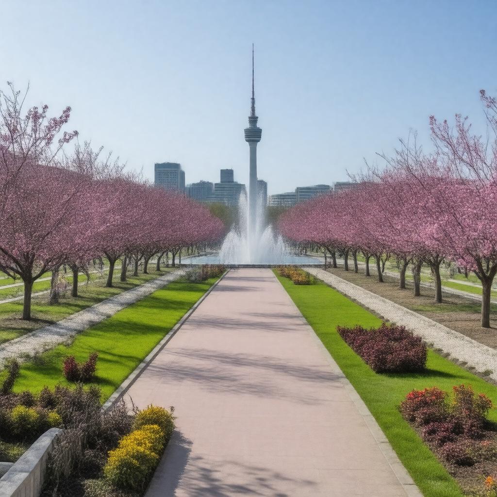 Click to view larger image AI-created image of Odori Park