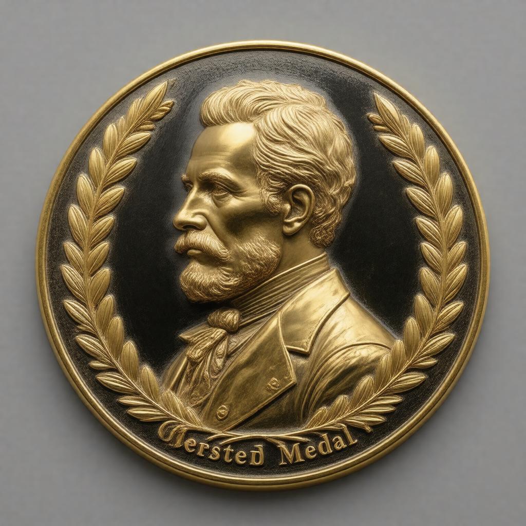 Click to view larger image AI-created image of Oersted Medal