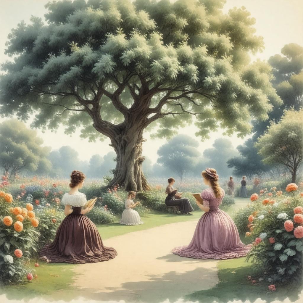 AI-created image of Of Queens’ Gardens