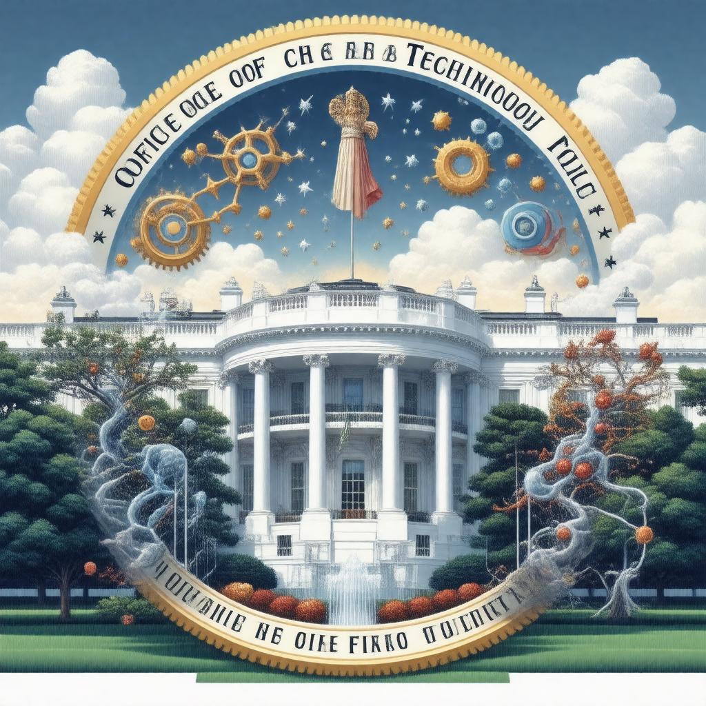 Click to view larger image AI-created image of Office of Science and Technology Policy