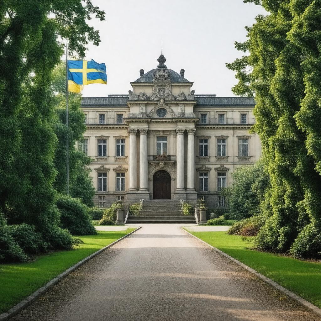 AI-created image of Offices of the Royal Court of Sweden