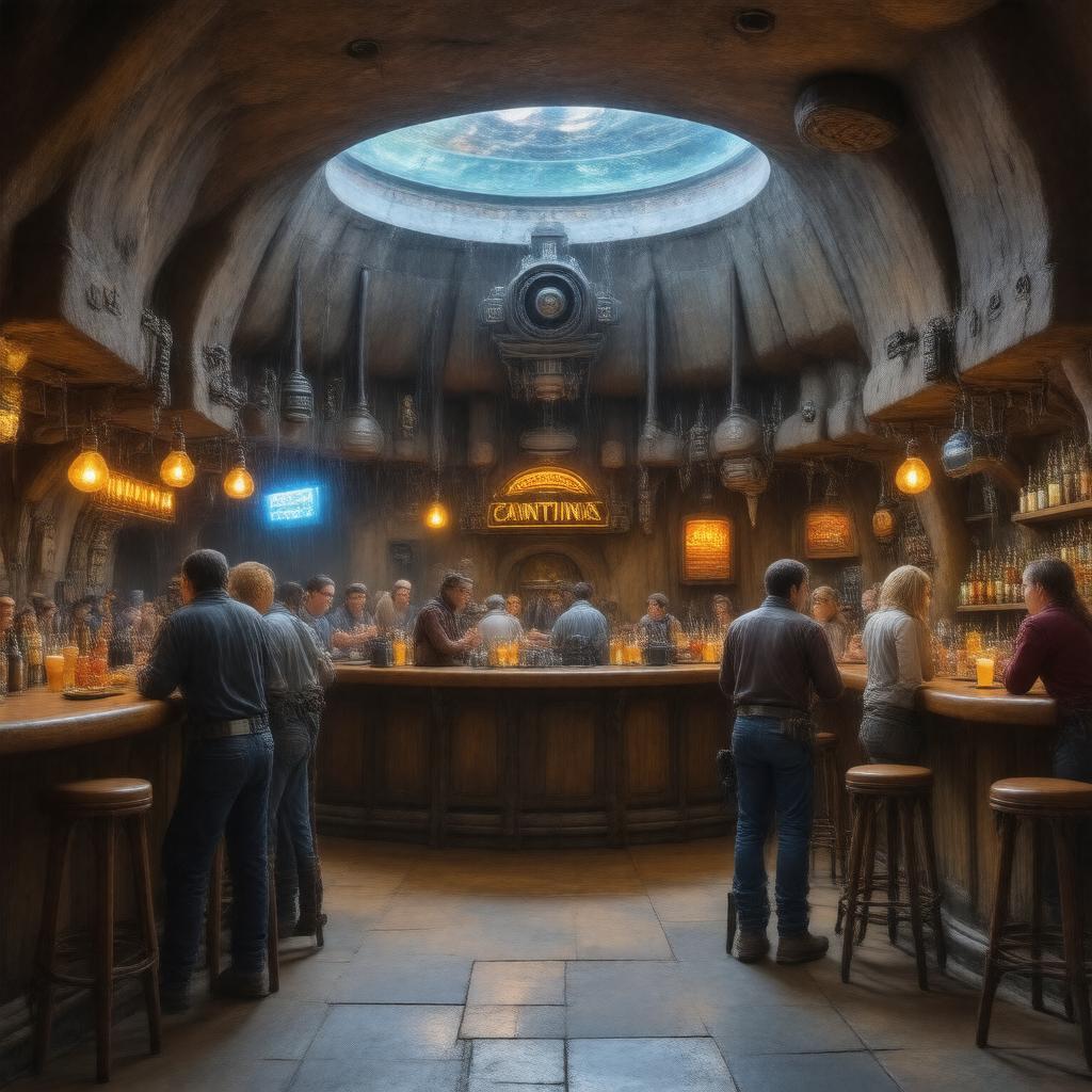AI-created image of Oga's Cantina