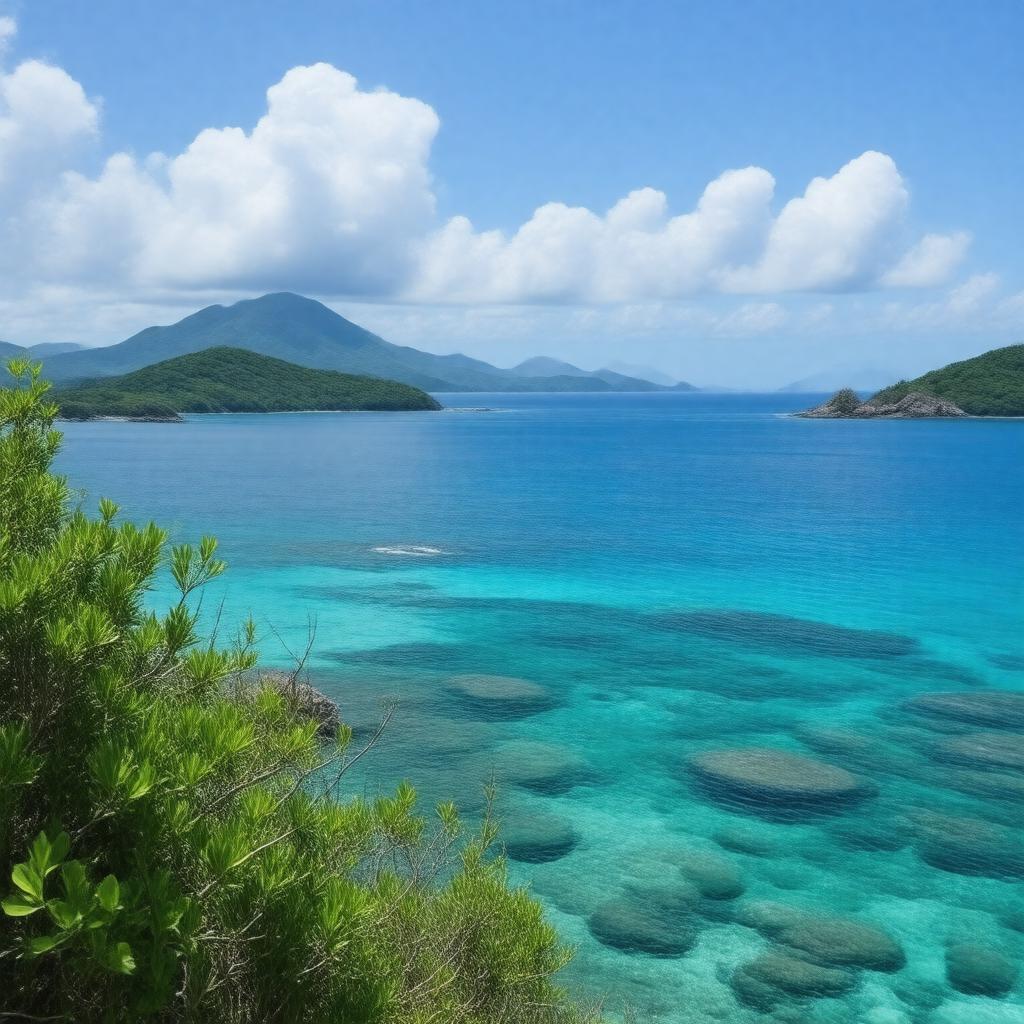 AI-created image of Ogasawara Islands