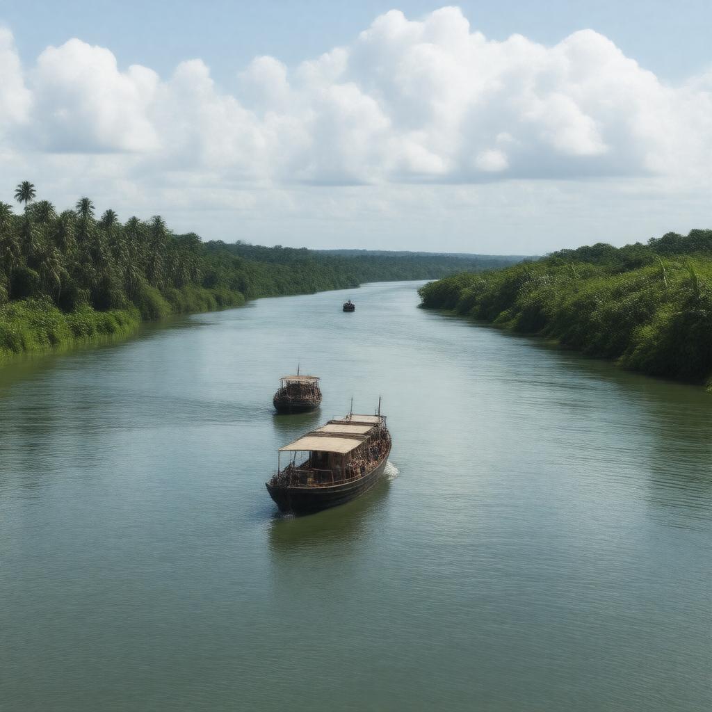 AI-created image of Ogooué River