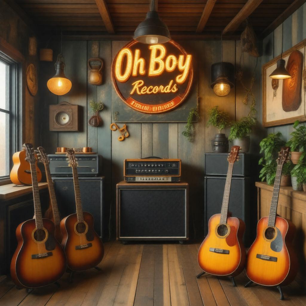 Click to view larger image AI-created image of Oh Boy Records