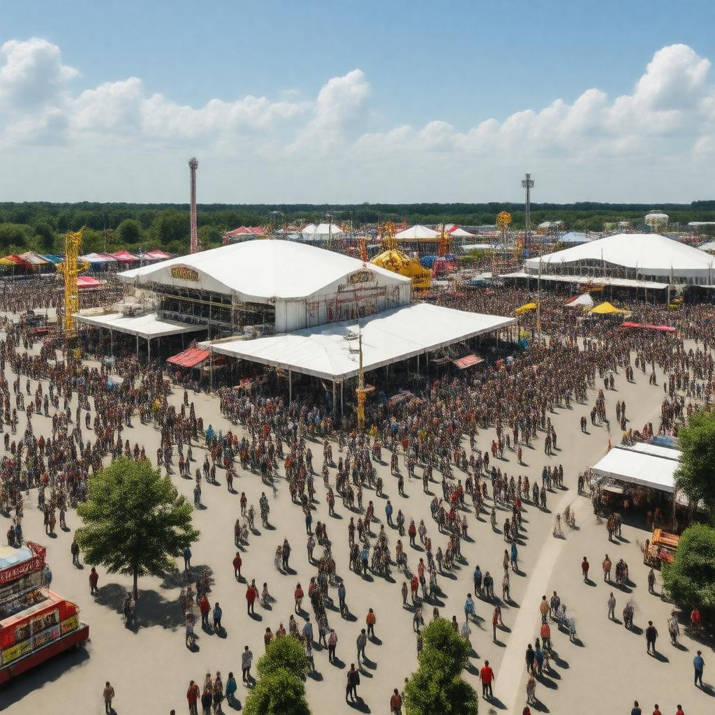 AI-created image of Ohio Expo Center and State Fair