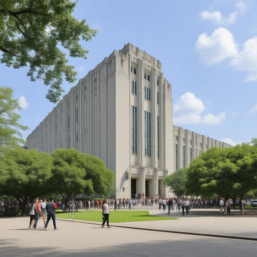 AI-created image of Ohio State University Libraries