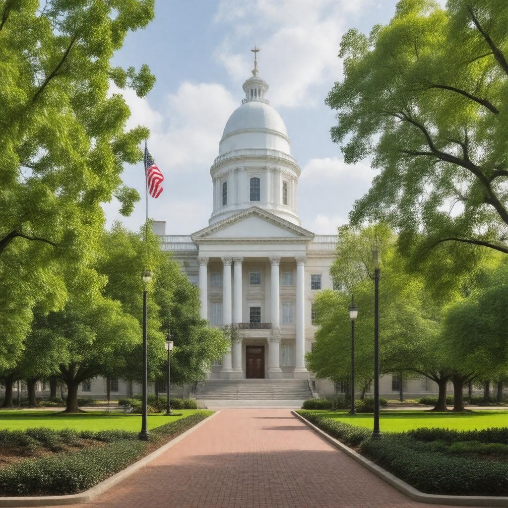 AI-created image of Ohio Statehouse