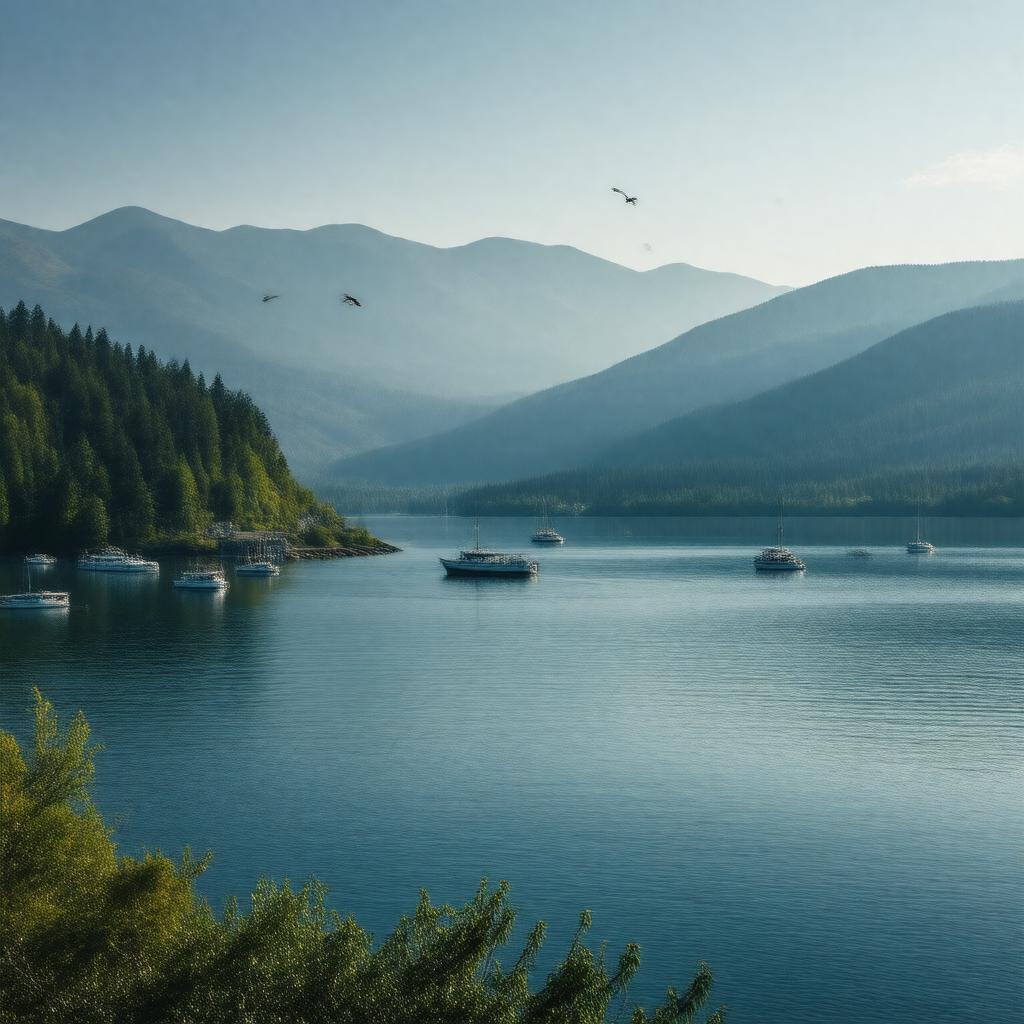 AI-created image of Okanagan Lake