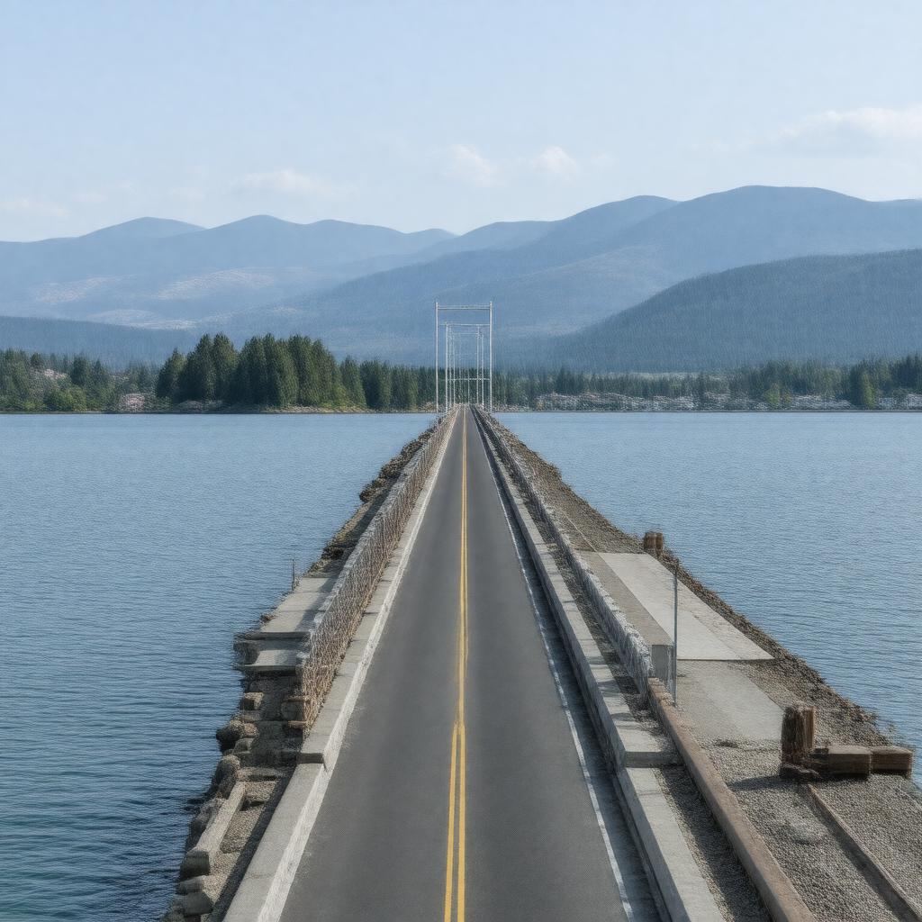 AI-created image of Okanagan Lake Bridge