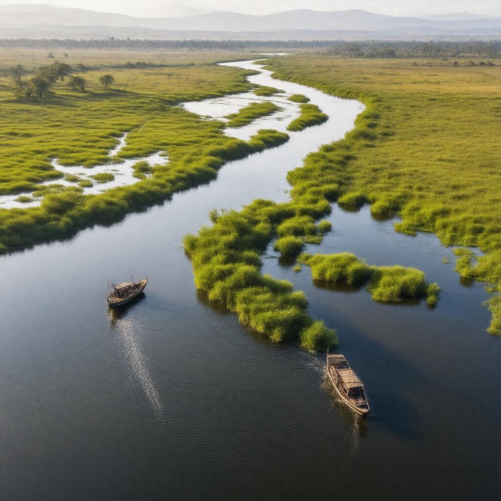 AI-created image of Okavango River