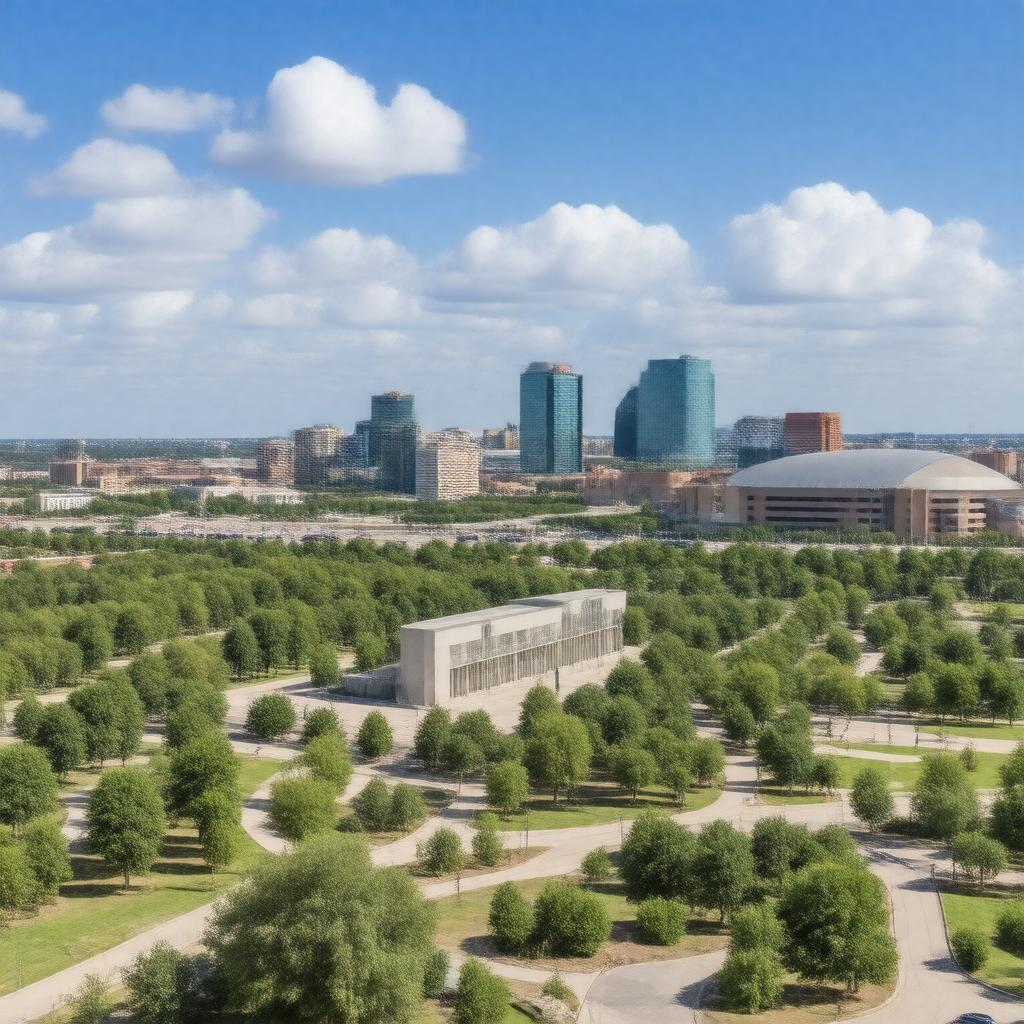 AI-created image of Oklahoma City, Oklahoma, USA