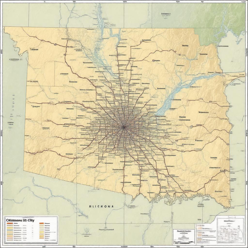 AI-created image of Oklahoma City metropolitan area