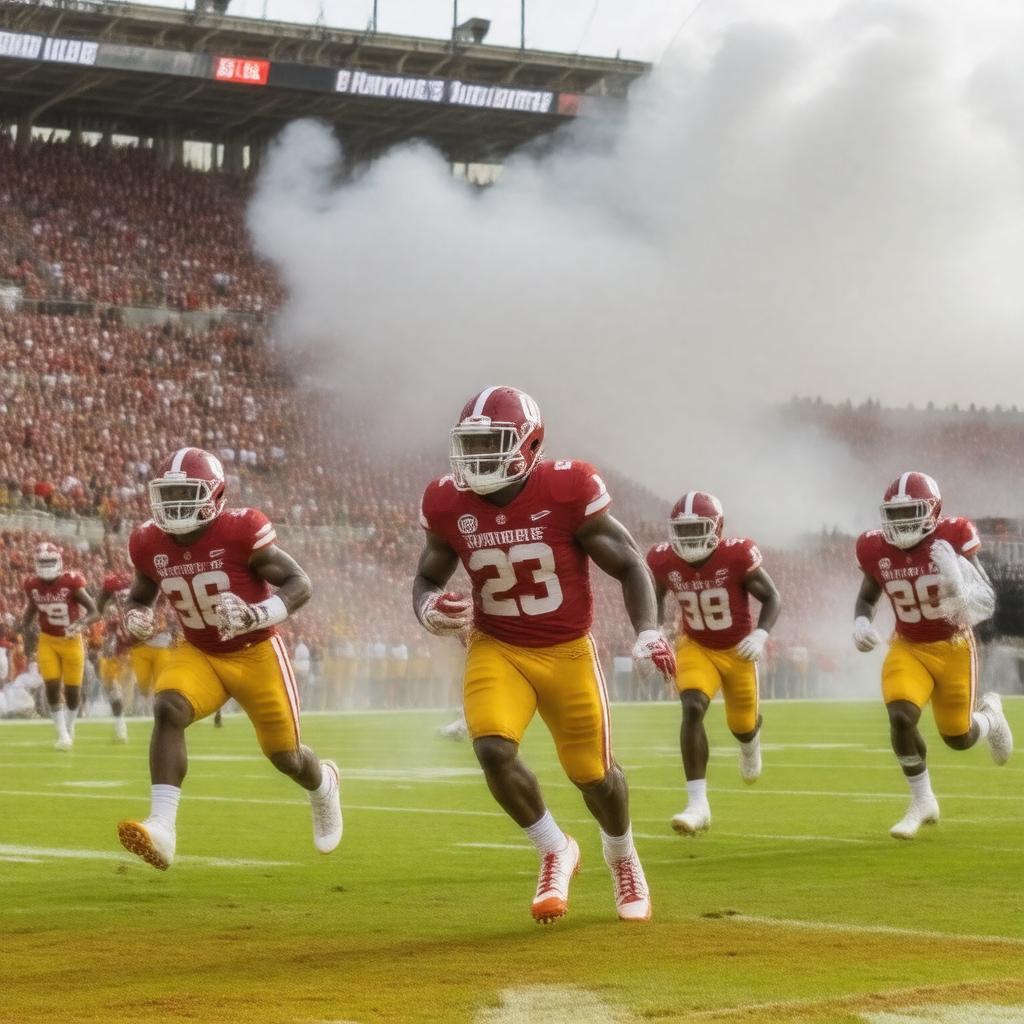 AI-created image of Oklahoma Sooners football