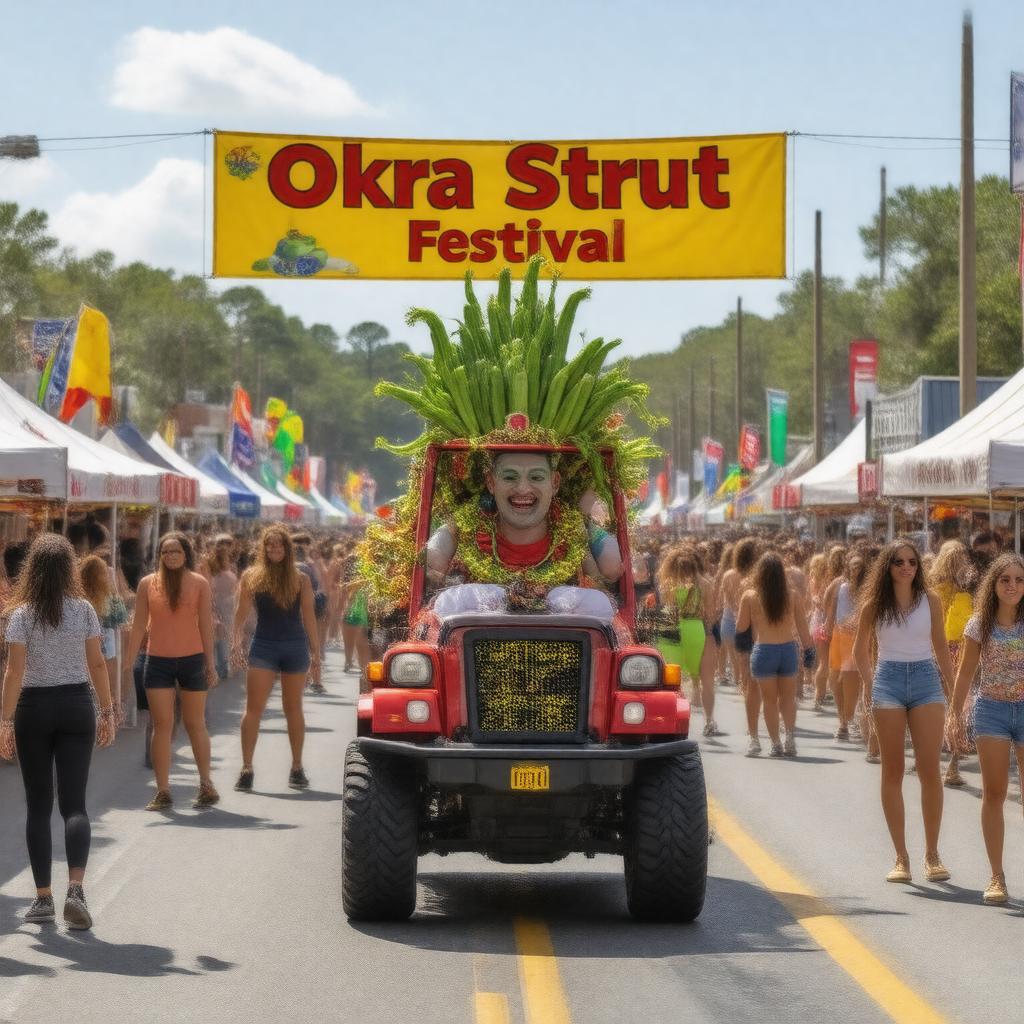 AI-created image of Okra Strut Festival