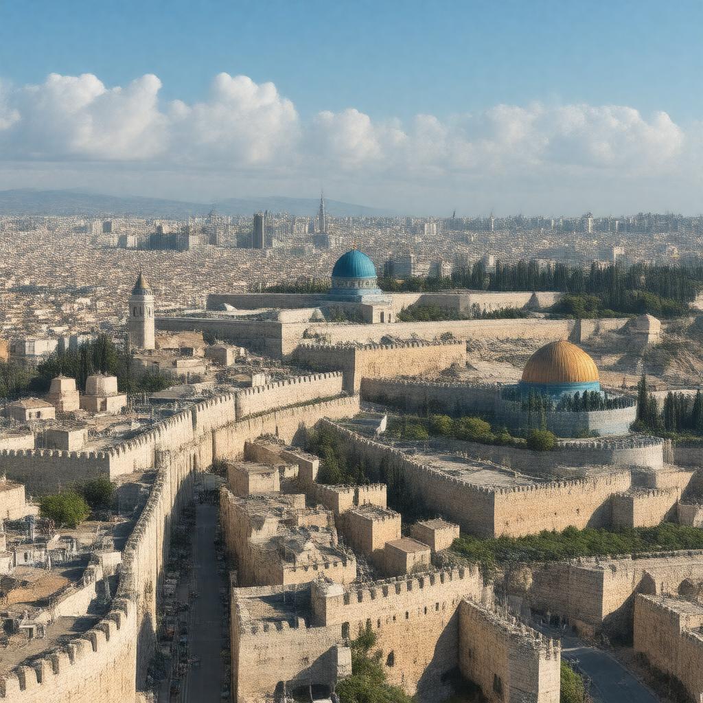 AI-created image of Old City of Jerusalem