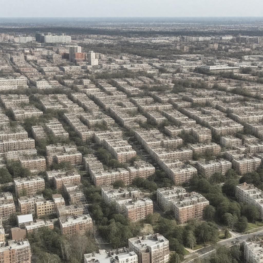 Click to view larger image AI-created image of Old Colony Housing Project