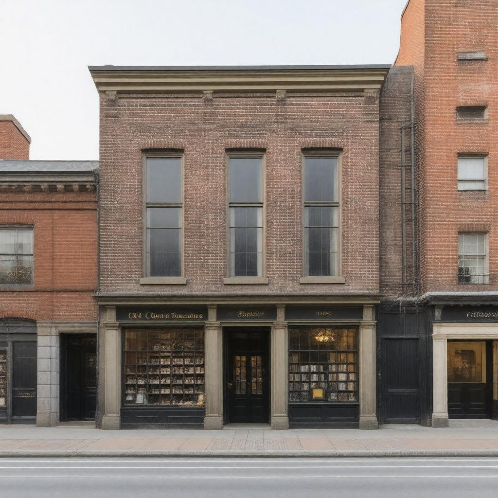 AI-created image of Old Corner Bookstore