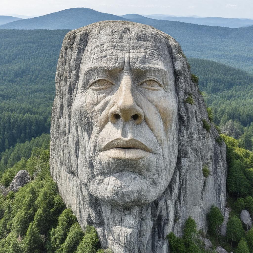 Click to view larger image AI-created image of Old Man of the Mountain (historic)