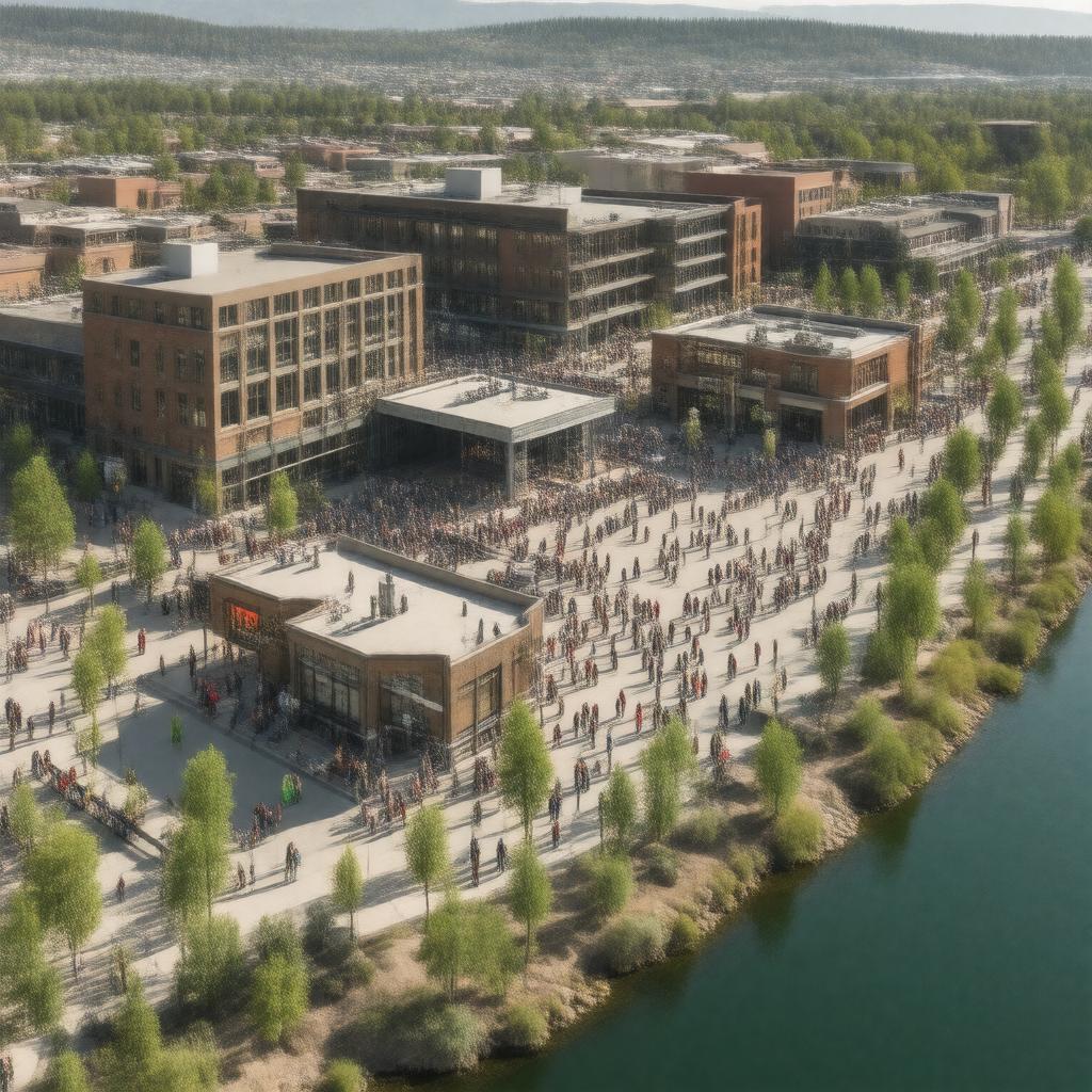 Click to view larger image AI-created image of Old Mill District