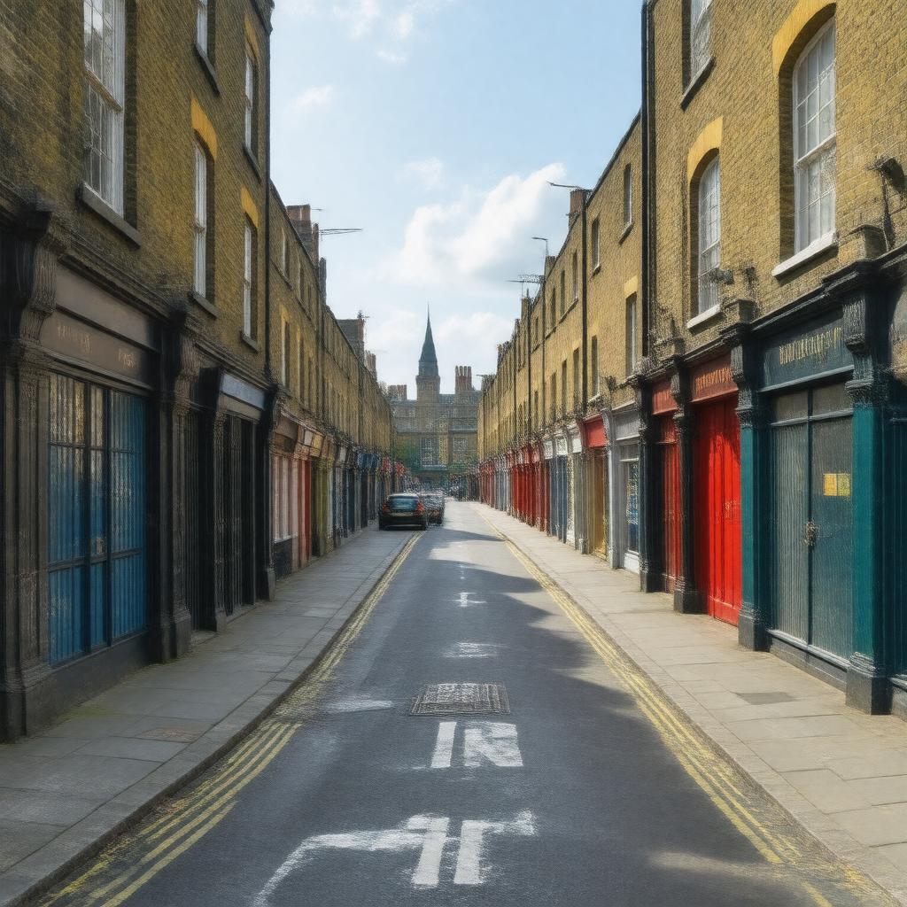 Click to view larger image AI-created image of Old Montague Street