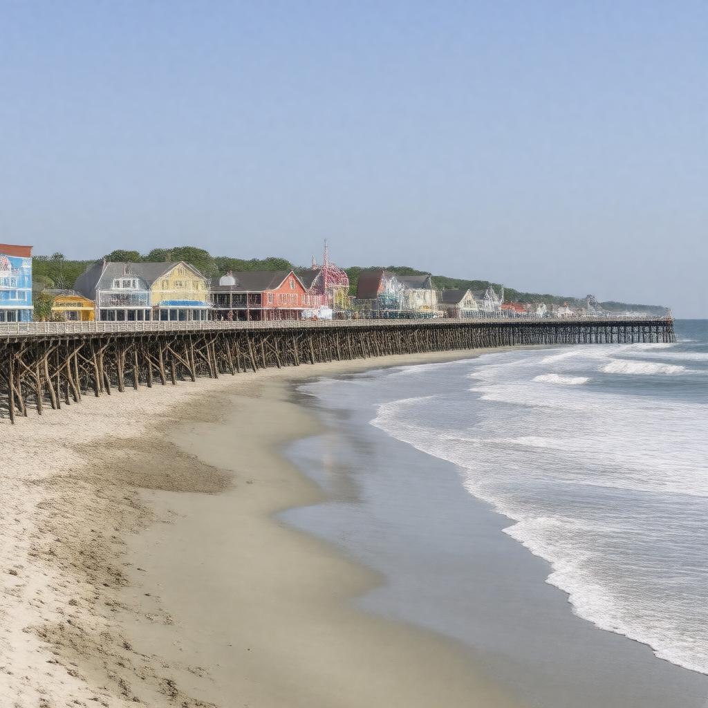 Click to view larger image AI-created image of Old Orchard Beach