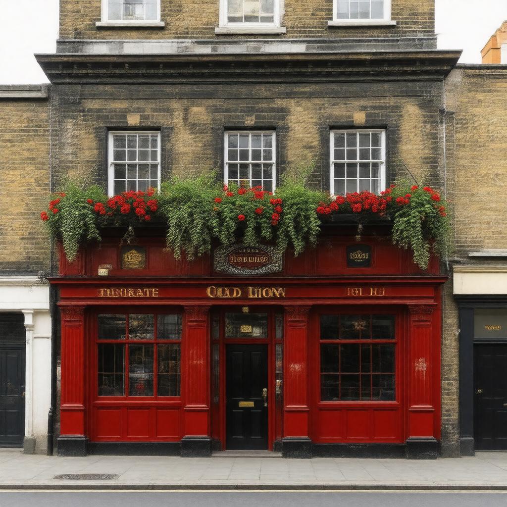 AI-created image of Old Red Lion pub