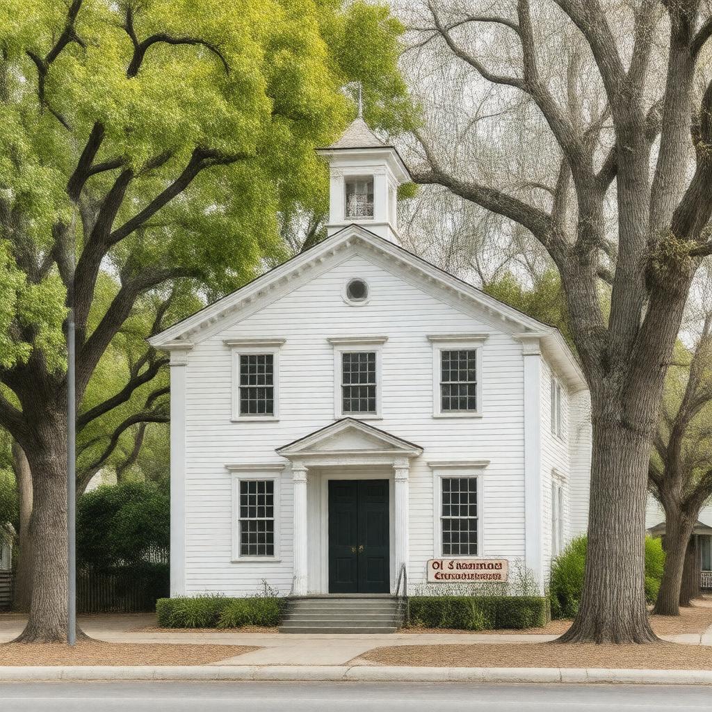 AI-created image of Old Sacramento Schoolhouse Museum