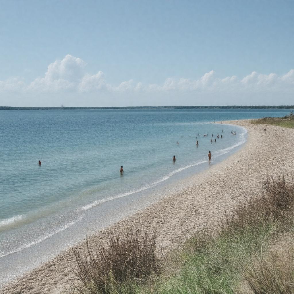 AI-created image of Old Silver Beach