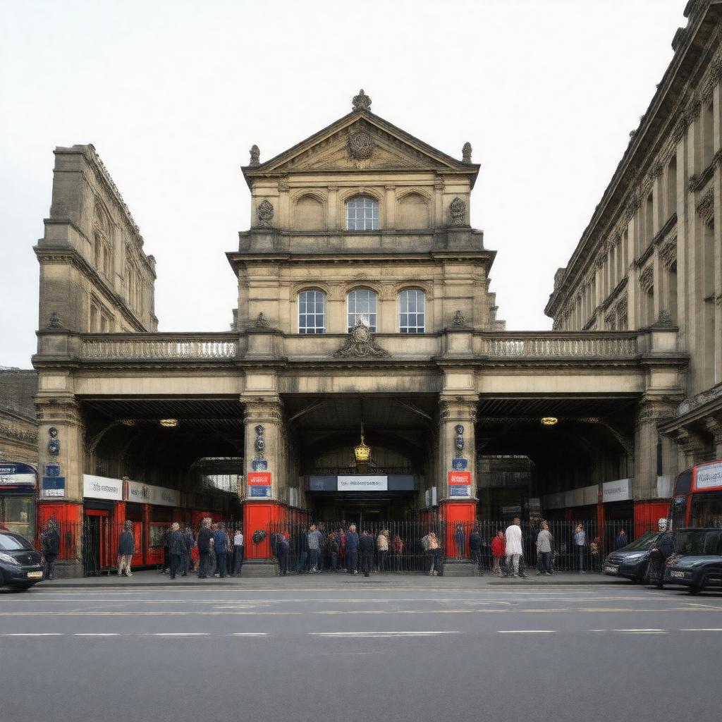 AI-created image of Old Street station