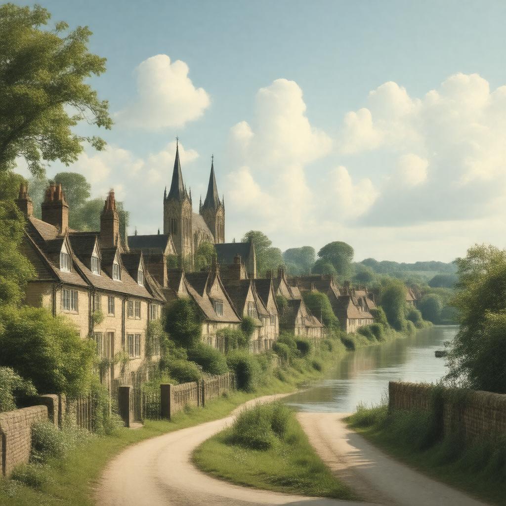 Click to view larger image AI-created image of Old Windsor, Berkshire, England