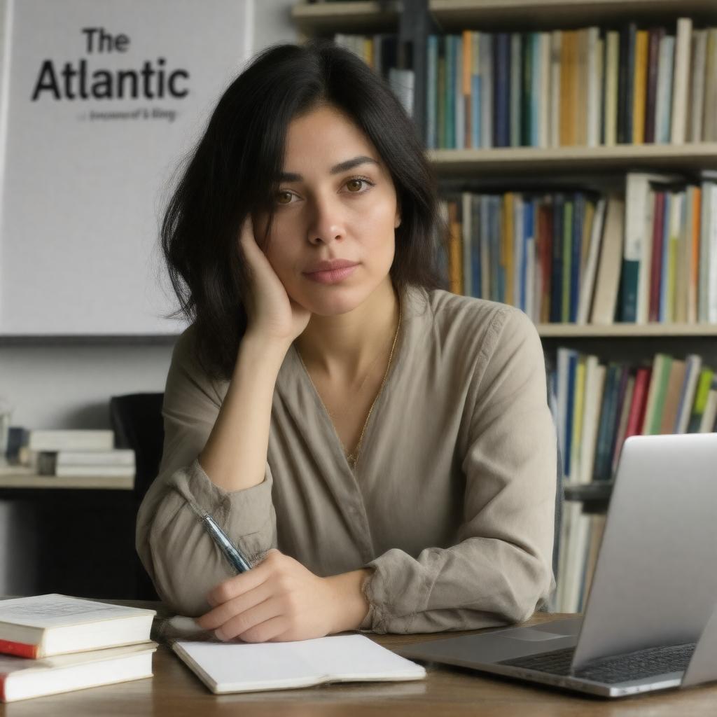 AI-created image of Olga Khazan