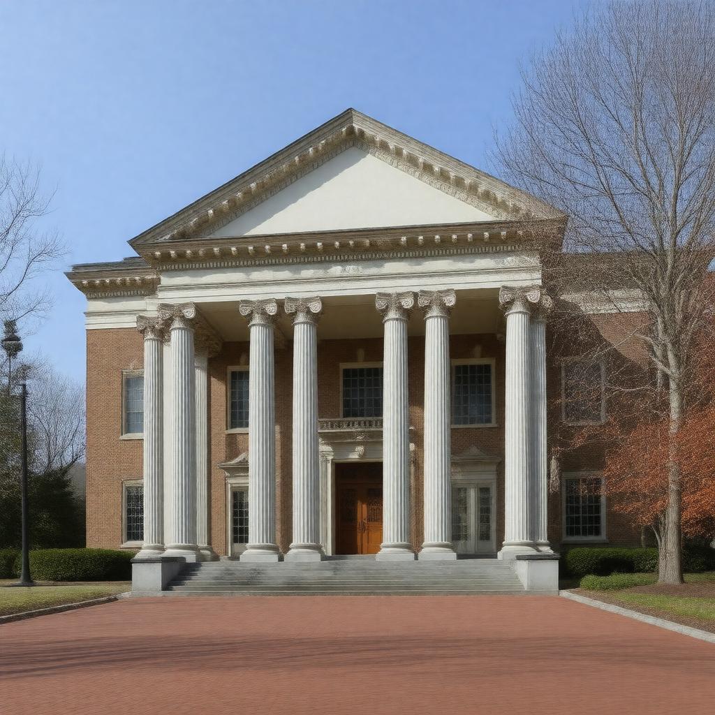 Click to view larger image AI-created image of Olin Memorial Library