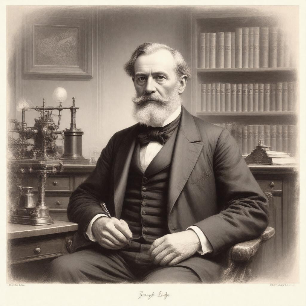 AI-created image of Oliver Lodge