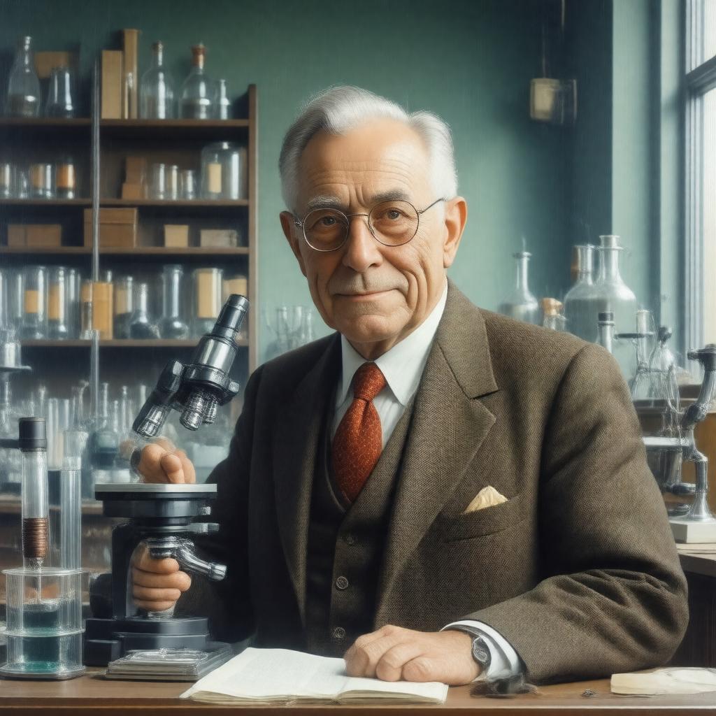 AI-created image of Oliver Smithies