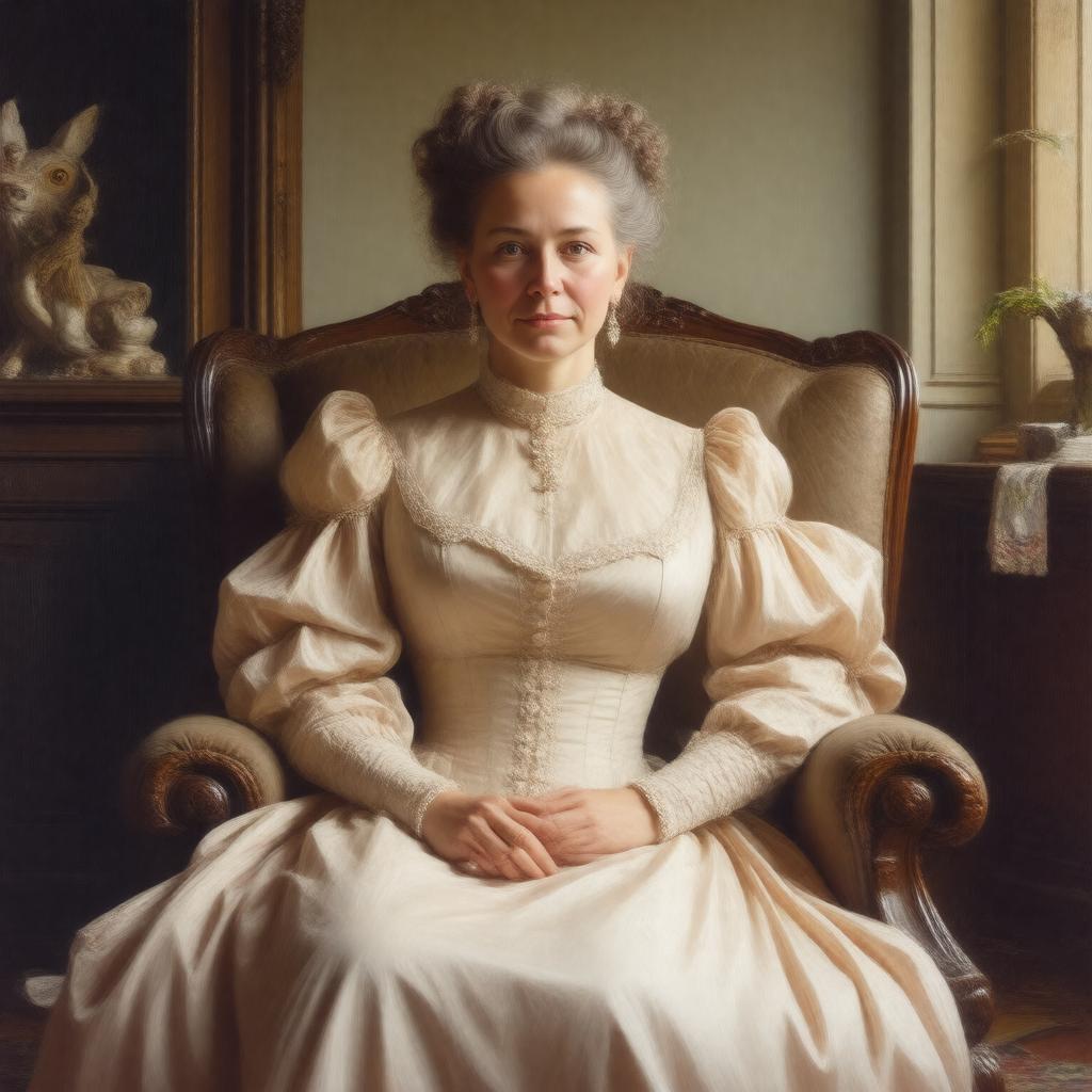 AI-created image of Olivia Langdon Clemens