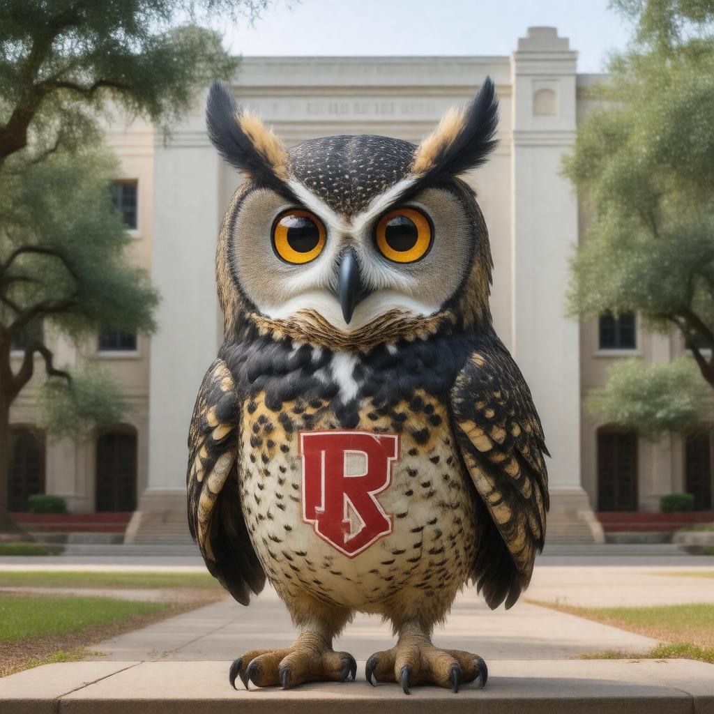 AI-created image of Ollie the Owl