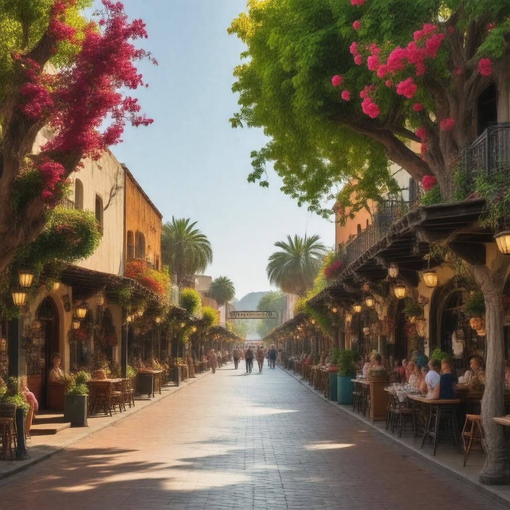 AI-created image of Olvera Street