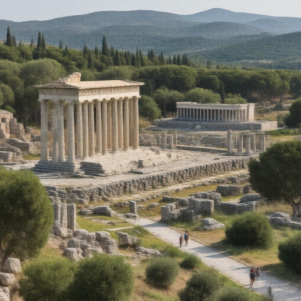 AI-created image of Olympia, Greece