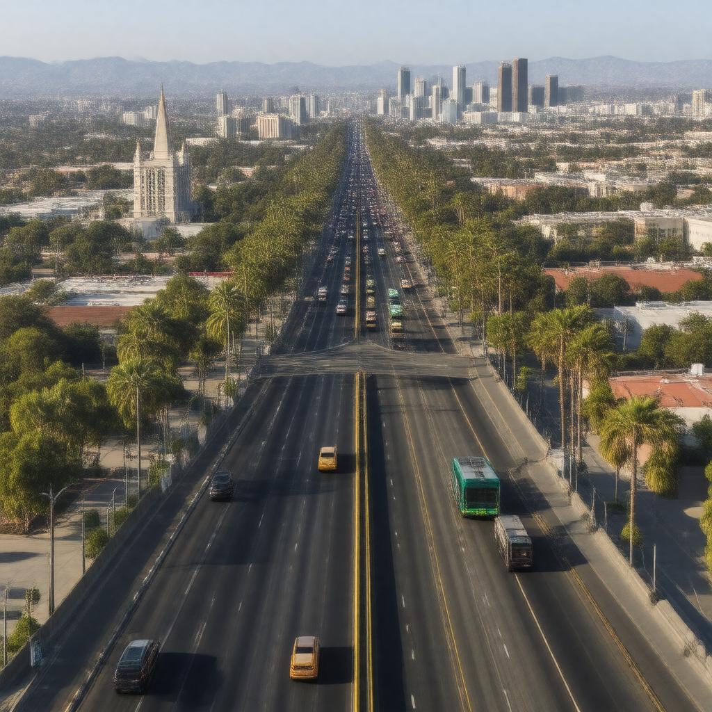 AI-created image of Olympic Boulevard