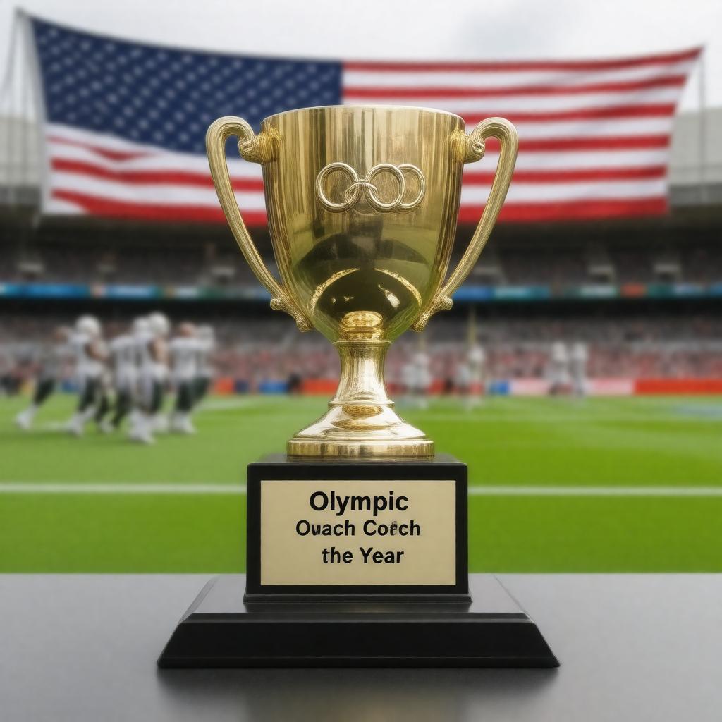 Click to view larger image AI-created image of Olympic Coach of the Year