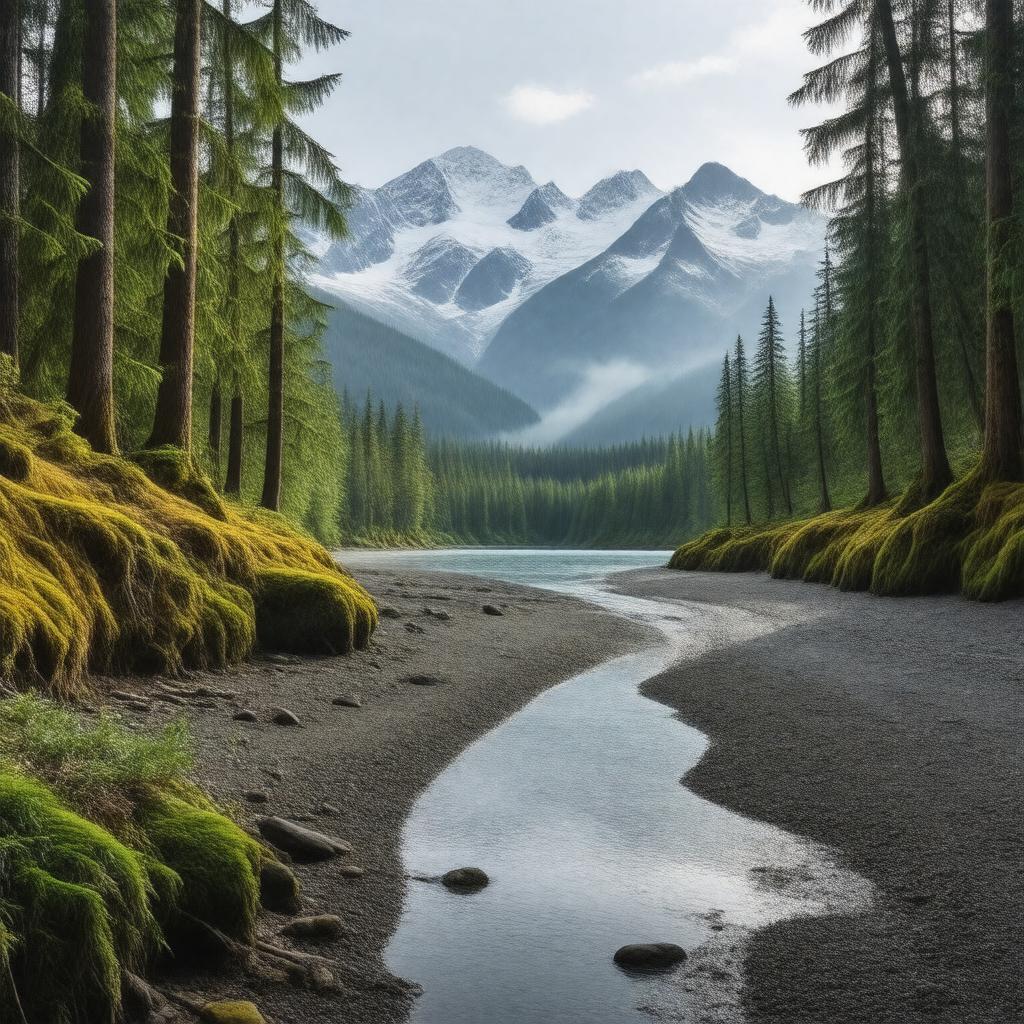AI-created image of Olympic National Park
