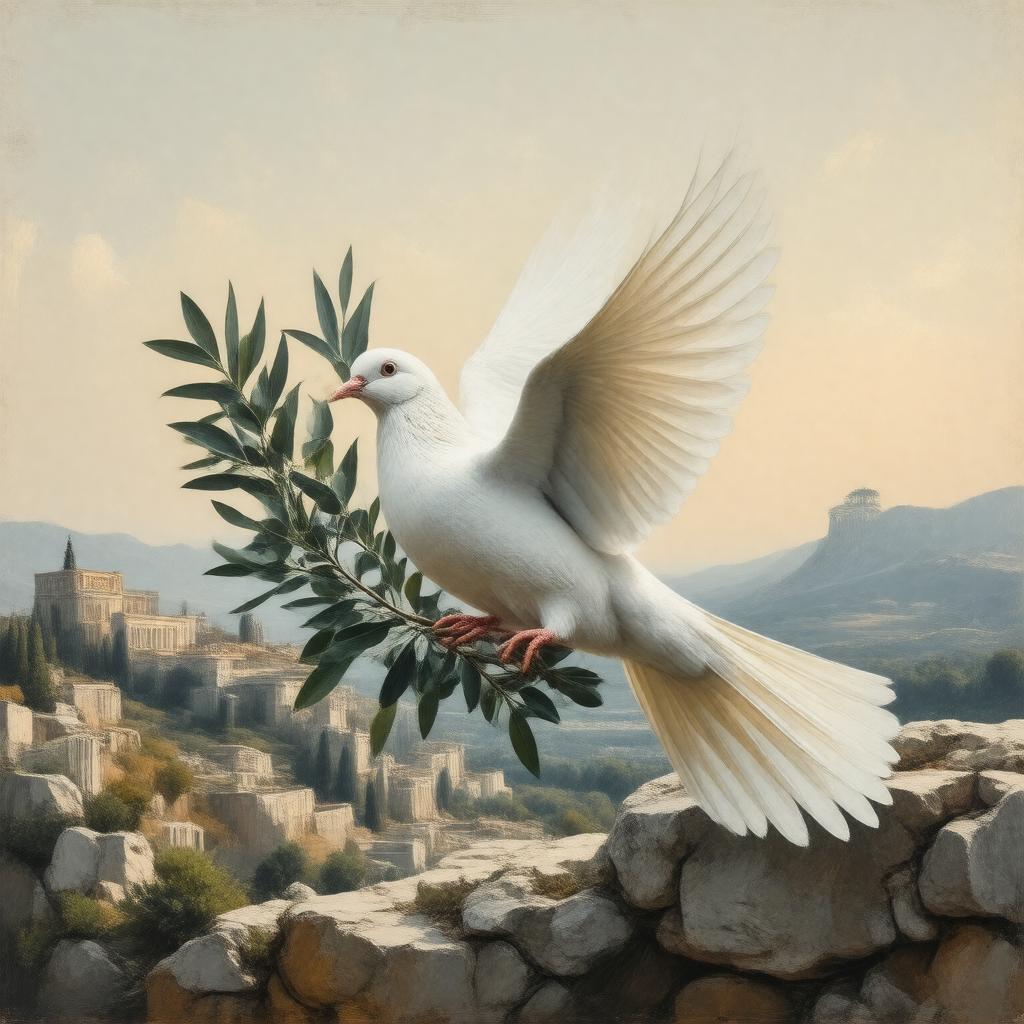 AI-created image of Olympic Truce