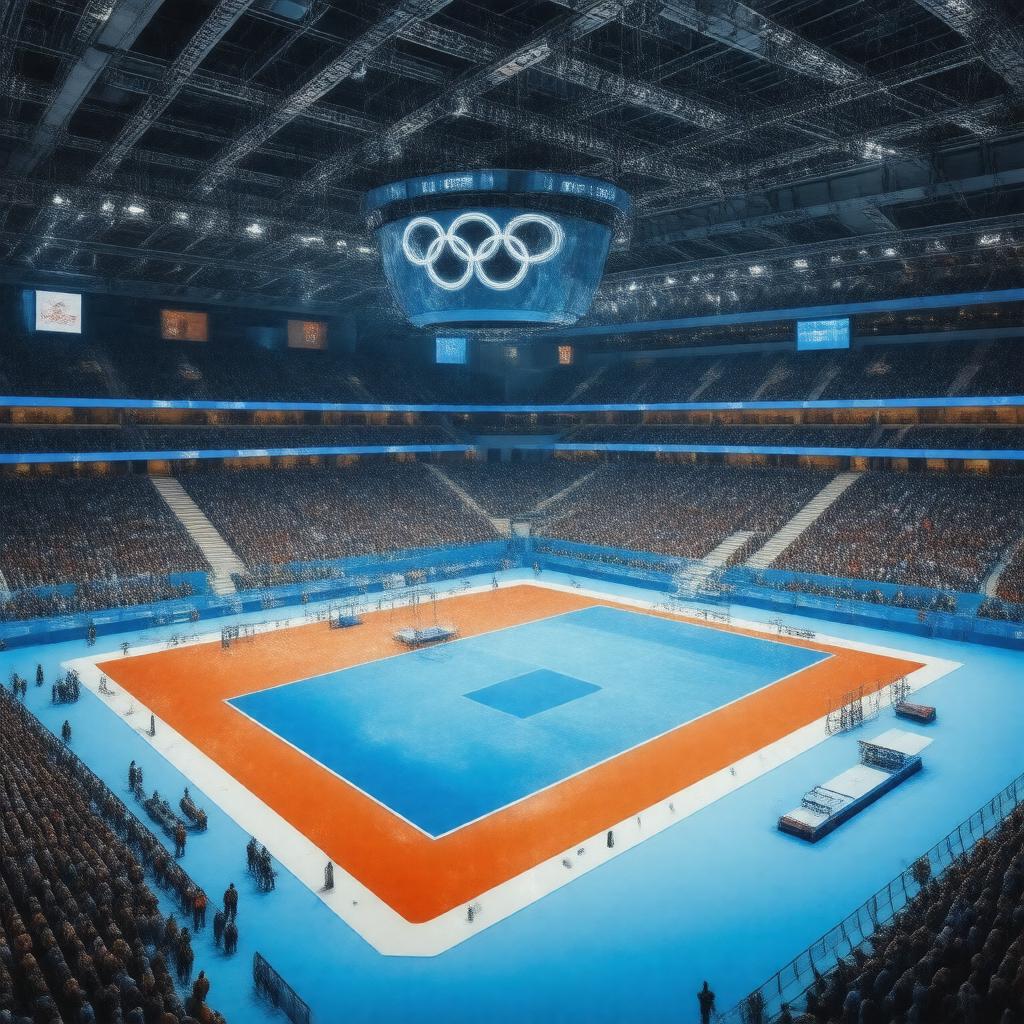 AI-created image of Olympic gymnastics