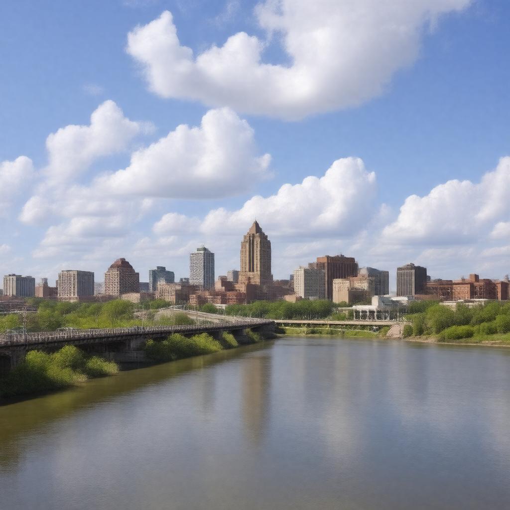 AI-created image of Omaha, Nebraska, USA