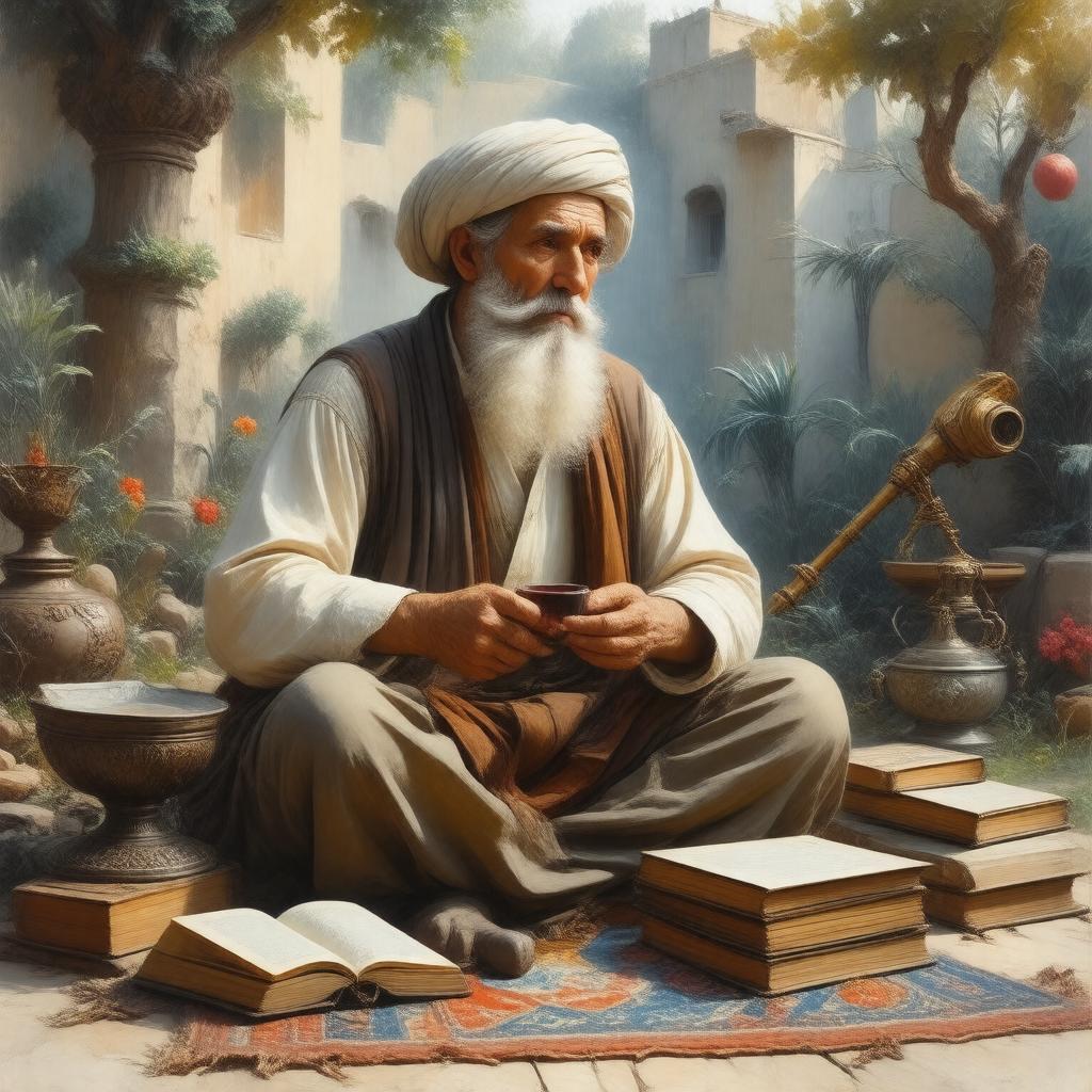 AI-created image of Omar Khayyam