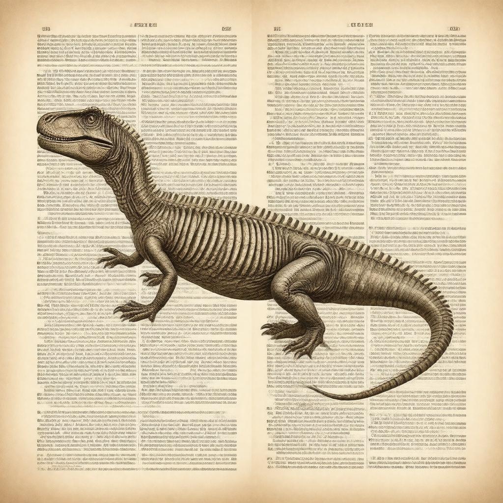 AI-created image of On British Fossil Reptiles
