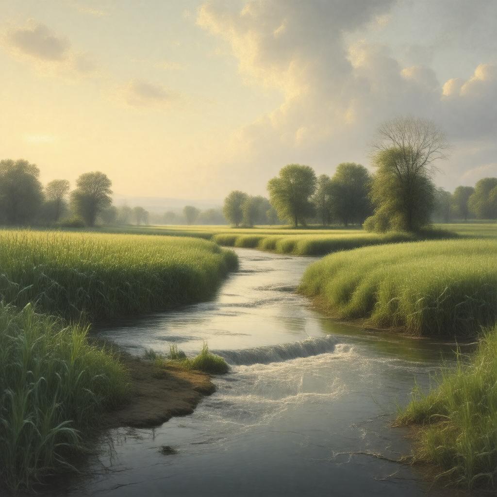 AI-created image of On the Banks of the Wabash, Far Away