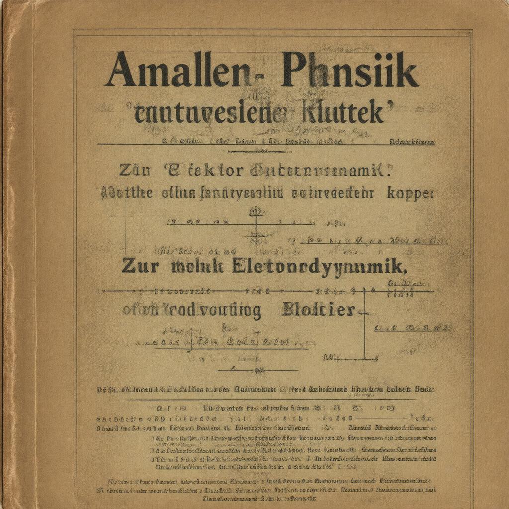 Click to view larger image AI-created image of On the Electrodynamics of Moving Bodies