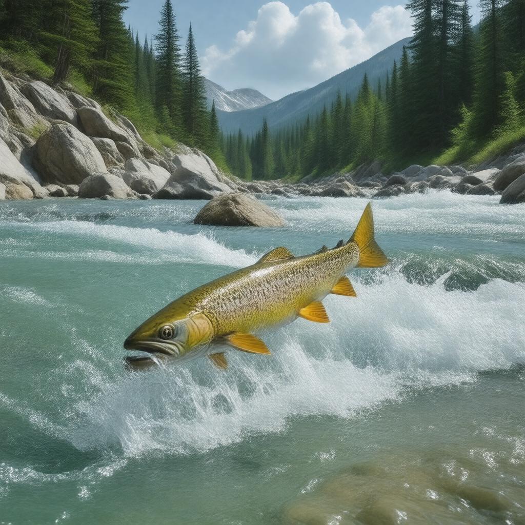 AI-created image of Oncorhynchus mykiss aguabonita